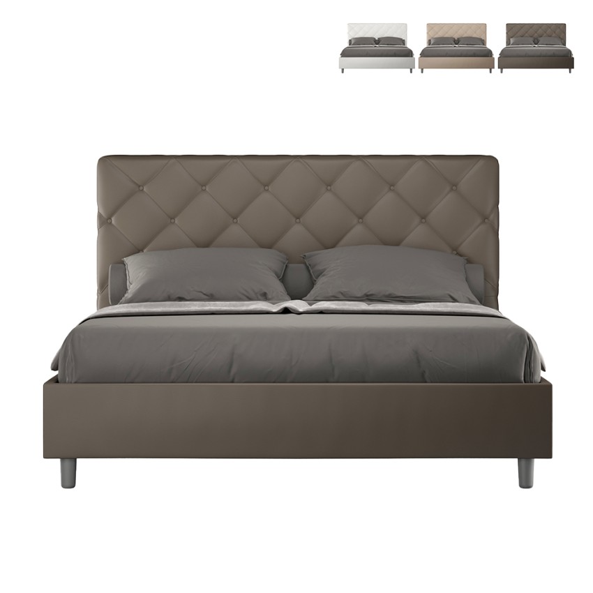 Modernes Polster-Doppelbett mit Bettkasten 170x210 Priya M4 Aktion Modernes Polster-Doppelbett mit Bettkasten 170x210 Priya M4 Aktion