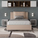 Französisches Bett mit Stauraum 120x190 cm mit gepolstertem Kopfteil Antea P Verkauf