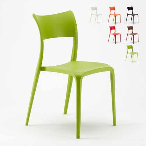 Stühle aus Polypropylen für Küche Bar Restaurant und Garten Parisienne Aktion