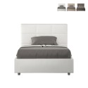 Französisches Doppelbett 140x200 mit Bettkasten, gepolstert Mika F Aktion