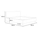 Doppelbett mit Bettkasten 160x190cm Kissen Holz Egos Appia 