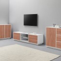 TV-Bank in weiß 180cm Wohnzimmer Dover Wood Katalog