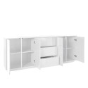Moderne weiße Küchen- und Wohnzimmerkommode 220 cm Buffet Lonja Rabatte