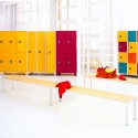 Sitzbank Umkleideraum 6 Plätze Fitnessstudio Schwimmbad Schule 200x37x43cm Sit L Verkauf