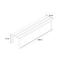 Sitzbank Umkleideraum 6 Plätze Fitnessstudio Schwimmbad Schule 200x37x43cm Sit L Katalog