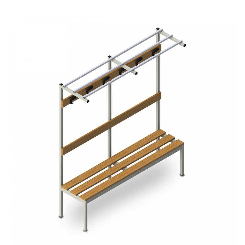 Garderobenbank 150x39x184 cm mit Hakenaufhängung Upper M Aktion Garderobenbank 150x39x184 cm mit Hakenaufhängung Upper M Aktion