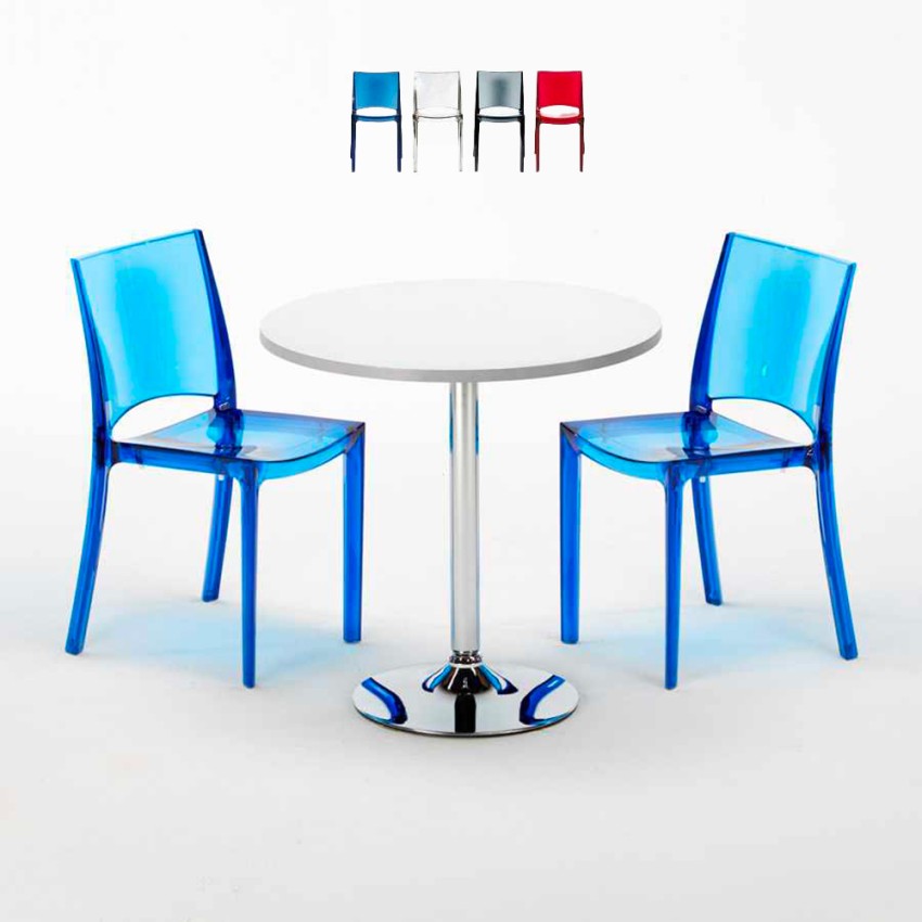 Weiß Rund Tisch und 2 Stühle Farbiges Polypropylen-Innenmastenset Grand Soleil B-Side Spectre Angebot Weiß Rund Tisch und 2 Stühle Farbiges Polypropylen-Innenmastenset Grand Soleil B-Side Spectre Angebot