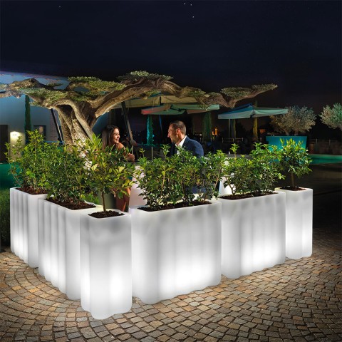 LED RGB beleuchteter Blumenkasten Restaurant Bar Terrasse Nebula Aktion