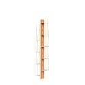 Vertikale Wandregal h150cm aus Holz, 10 Fächer, Zia Veronica WMH Katalog