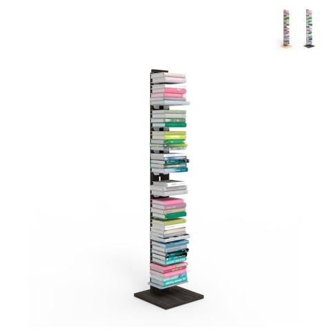 Vertikale Spalte Bücherregal h150cm Holz 10 Fachböden Zia Ortensia MH Aktion