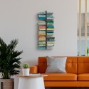Doppelseitiges hängendes Bücherregal aus Holz h105cm 14 Fachböden Zia Bice SF Angebot