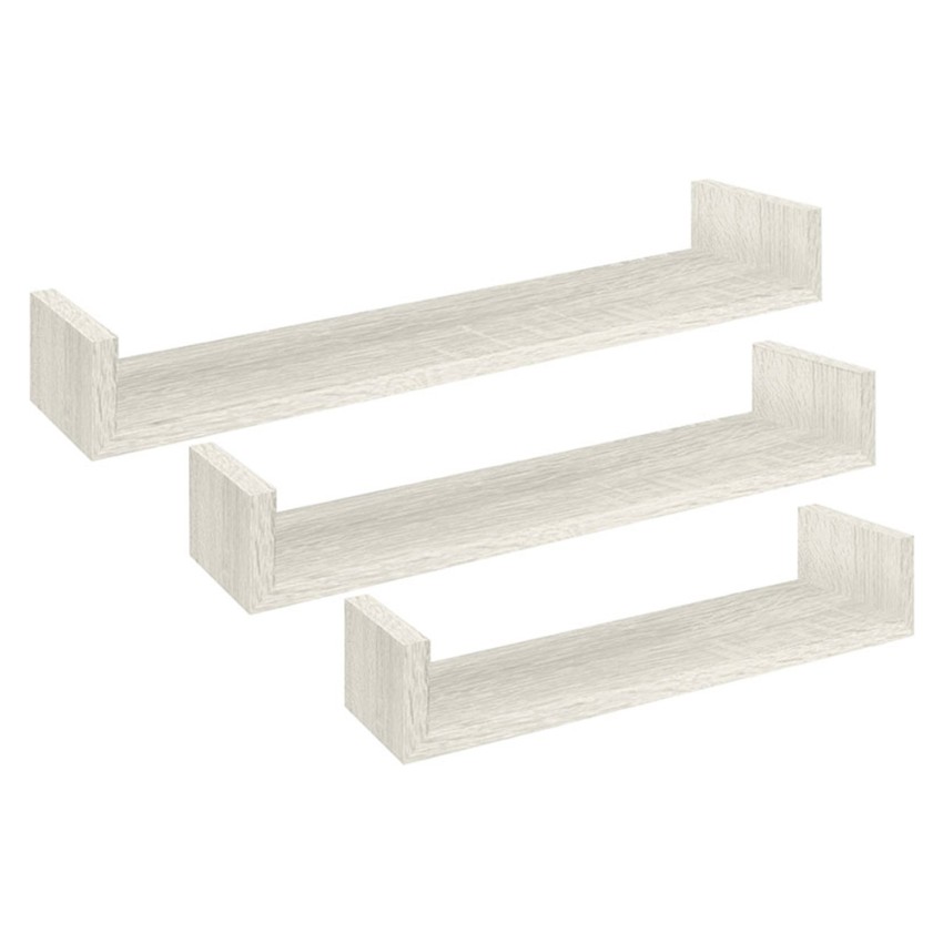 Set mit 3 Wandregalen für das Wohnzimmer, modernes Regal Calamita Maxi Aktion Set mit 3 Wandregalen für das Wohnzimmer, modernes Regal Calamita Maxi Aktion