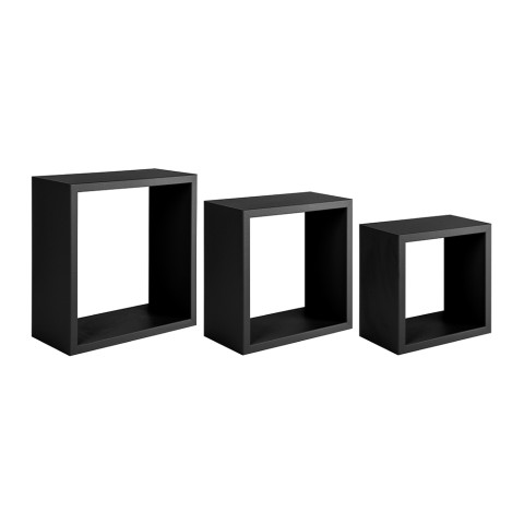 Set aus 3 modernen Wandregalen cube Incubo Slim Aktion