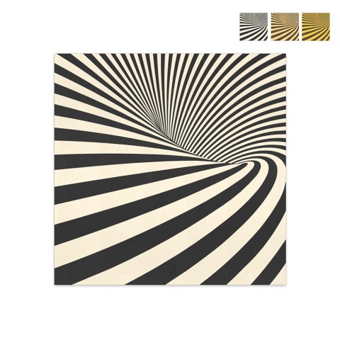 Bild Holzrahmen modernes abstraktes Design 75x75cm Optical