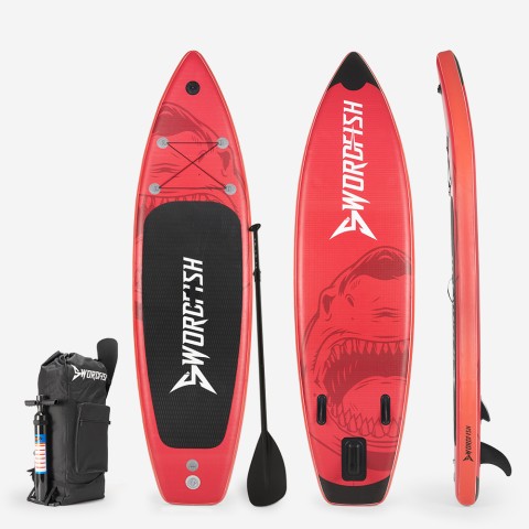 Stand Up Paddle für Erwachsene aufblasbares SUP-Board 320cm Red Shark Pro