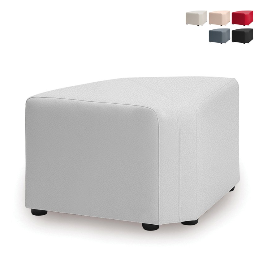 Eckpouf Wohnzimmer Warteraum modernes Design Kunstleder Aktion Eckpouf Wohnzimmer Warteraum modernes Design Kunstleder Aktion