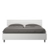 Doppelbett 160x190cm mit Stauraum, Holz, Weiß, Ankel Nod Sales