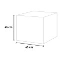 Moderner quadratischer Gartenpflanzentopf aus Polyethylen Ellenico Auswahl