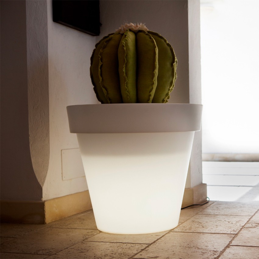 Moderner leuchtender Pflanzkübel für Terrasse & Garten Romano Aktion