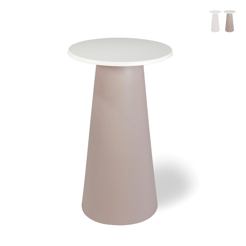 Runder moderner Design-Bartisch für den Außenbereich aus Polyethylen Mikò 2.0 Aktion Runder moderner Design-Bartisch für den Außenbereich aus Polyethylen Mikò 2.0 Aktion