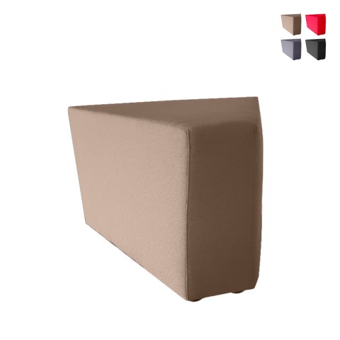 Eck-Pouf aus gepolstertem Stoff Wartezimmer modularer Design Traveller Aktion