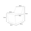 Polsterstuhl Warteraum Design Sessel modular Traveller 