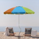 Sonnen Strandschirm Girafacile Aluminium uv Schutz Angeln 200 cm Afrodite 
