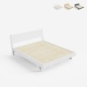 Doppelbett 160x190cm im modernen Design mit Lattenrost und Kissen Rust Auswahl