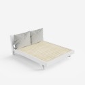 Doppelbett 160x190cm im modernen Design mit Lattenrost und Kissen Rust Eigenschaften