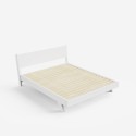 Doppelbett 160x190cm im modernen Design mit Lattenrost und Kissen Rust Modell
