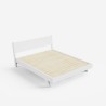 Doppelbett 160x190cm im modernen Design mit Lattenrost und Kissen Rust Modell