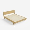 Doppelbett 160x200cm modernes Design mit Lattenrost und Kopfkissen Rust King 