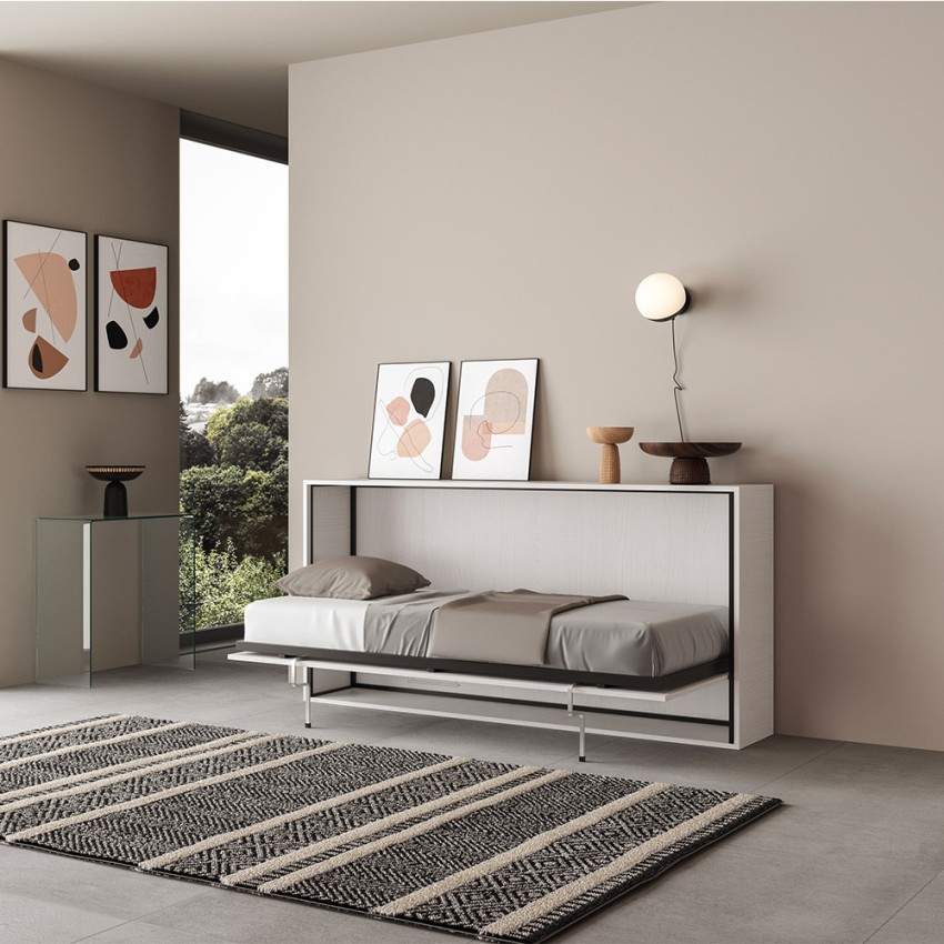 Horizontales Einzelklappbett mit Matratze 85x185 cm Kando MBF Aktion Horizontales Einzelklappbett mit Matratze 85x185 cm Kando MBF Aktion