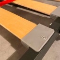 Klappbares Etagenbett mit Matratze 85x185 cm grau Kando 2MCM Auswahl