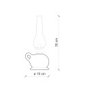 Tischlampe aus Glas und Keramik, klassisches Vintage-Design Pompei TA Rabatte
