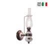 Klassische Wandlampe aus Glas und Keramik Pompei AP2 Verkauf