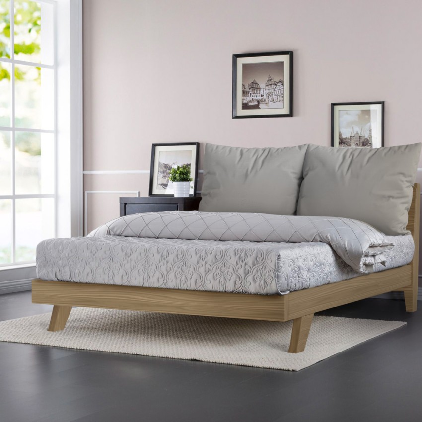 Doppelbett 160x200cm modernes Design mit Lattenrost und Kopfkissen Rust King Kosten Doppelbett 160x200cm modernes Design mit Lattenrost und Kopfkissen Rust King Kosten