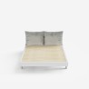 Doppelbett 160x190cm im modernen Design mit Lattenrost und Kissen Rust Preis