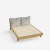 Doppelbett 160x200cm modernes Design mit Lattenrost und Kopfkissen Rust King 