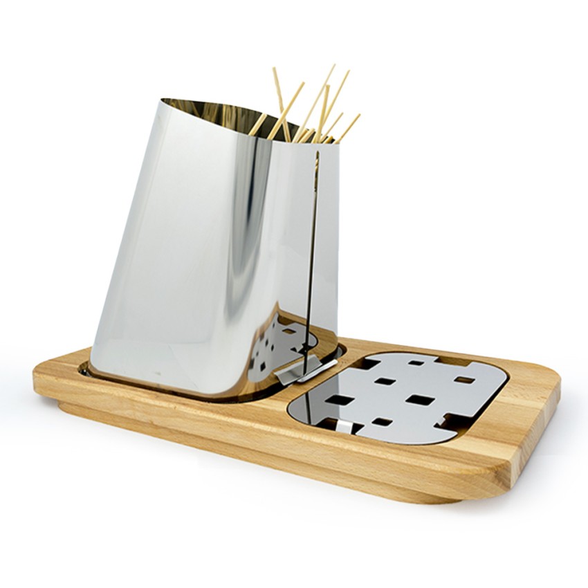 Tisch-Spießhalter aus Edelstahl mit Holzsockel Gran Sasso Plus Aktion Tisch-Spießhalter aus Edelstahl mit Holzsockel Gran Sasso Plus Aktion