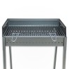 Tragbarer Holzkohlegrill aus Eisen 60x40cm Vesuvio Angebot