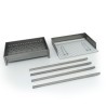 Tragbarer Holzkohlegrill aus Eisen 60x40cm Vesuvio Sales