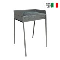Tragbarer Holzkohlegrill aus Eisen 60x40cm Vesuvio Verkauf