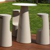 Hoher runder Stehtisch für Barhocker Durchmesser 60cm modernes Design Fura T1-H 