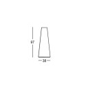 Hoher runder Stehtisch für Barhocker Durchmesser 60cm modernes Design Fura T1-H 