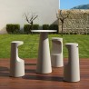 Hoher runder Stehtisch für Barhocker Durchmesser 60cm modernes Design Fura T1-H Aktion