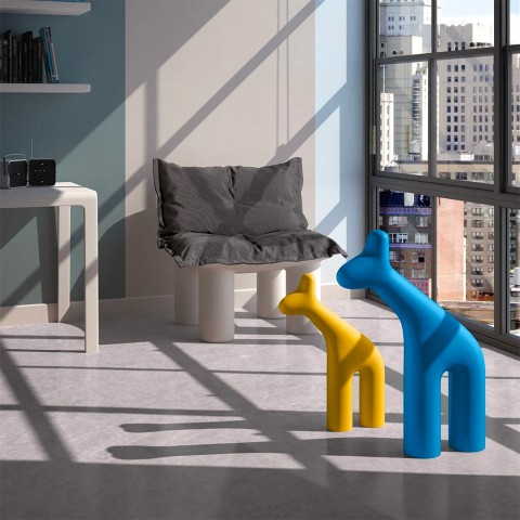 Modernes Design Objekt Skulptur Giraffe Polyethylen Raffa Medium Aktion