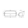 Moderner Outdoor-Sofa für Bar und Restaurant aus Polyethylen Settembre Preis