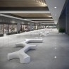 Modulare Sitzbank für drinnen und draußen aus Polyethylen, modernes Design Jetlag P1 Aktion