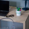Bürotisch Arbeitszimmer 4 Schubladen modernes Design Holz KimDesk Auswahl